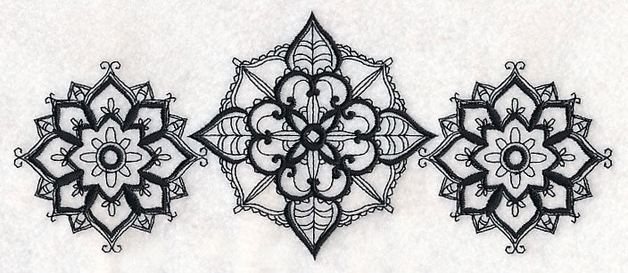 Mehndi Flourishes Trio (Blackwork) - Image 2