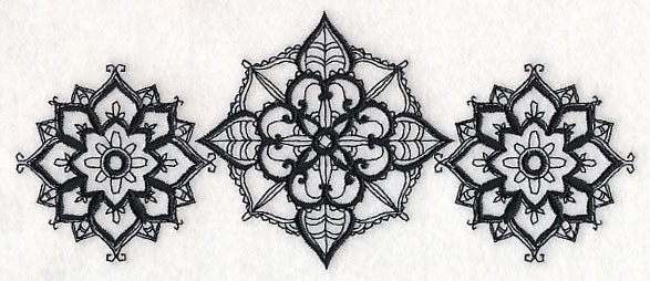 Mehndi Flourishes Trio (Blackwork) - Image 3
