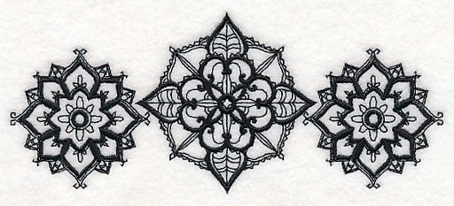Mehndi Flourishes Trio (Blackwork) - Image 4