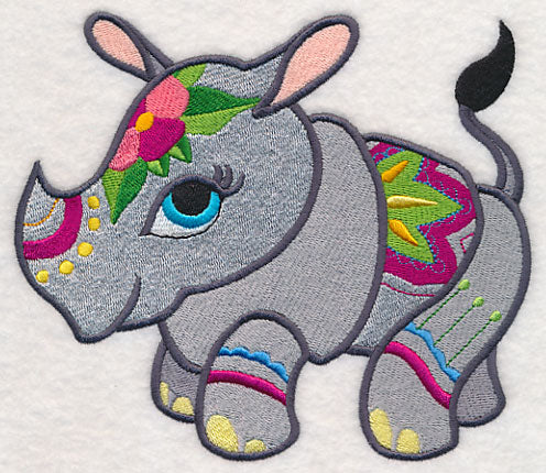 Mehndi Jungle Rhino - Image 4