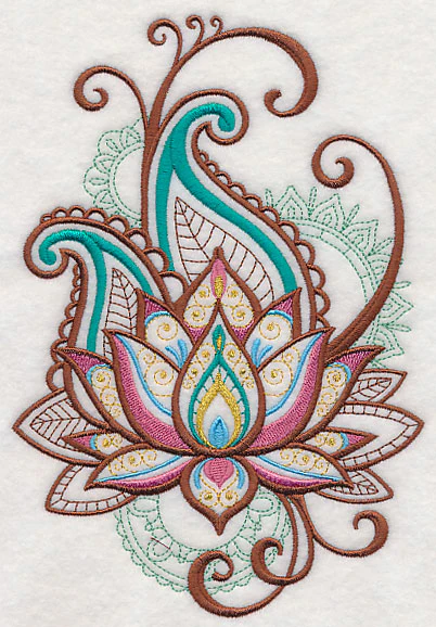 Mehndi Lotus Spray - Image 3