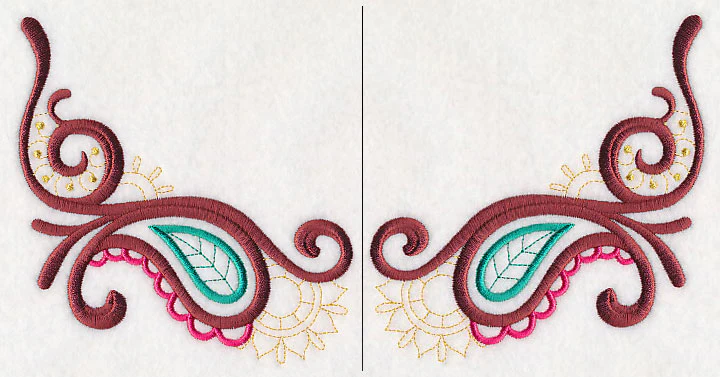Mehndi Paisley Neckline (Crewneck) (Split) - Image 4