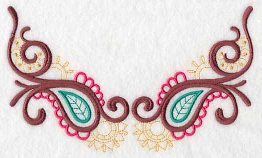 Mehndi Paisley Neckline (V-Neck) - Image 2
