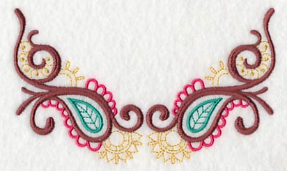 Mehndi Paisley Neckline (V-Neck) - Image 3