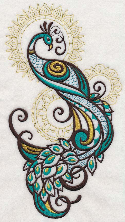 Mehndi Peacock Spray - Image 2