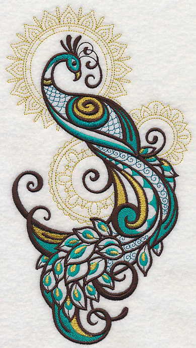 Mehndi Peacock Spray - Image 3