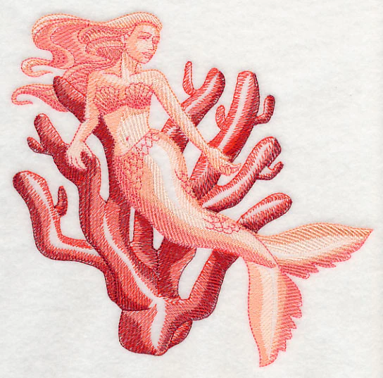 Mermaid and Coral Sketch - Image 4