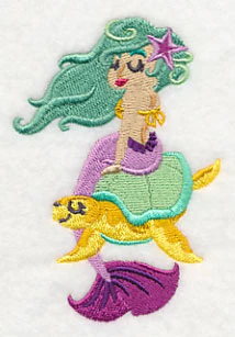 Mermaid on Sea Turtle - Image 5