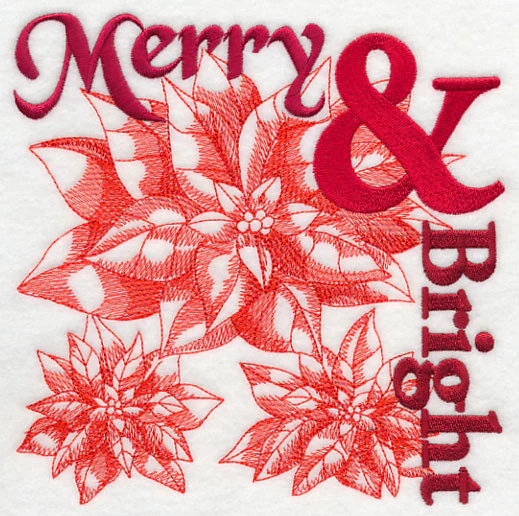 Merry and Bright Christmas Square - Image 2