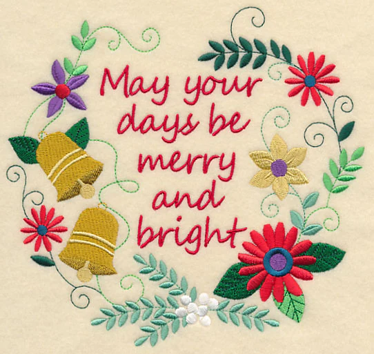 Merry and Bright Christmas Wreath - Image 2