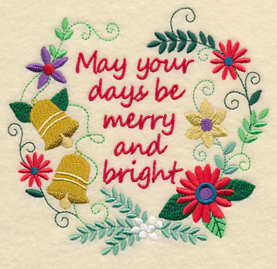 Merry and Bright Christmas Wreath - Image 4