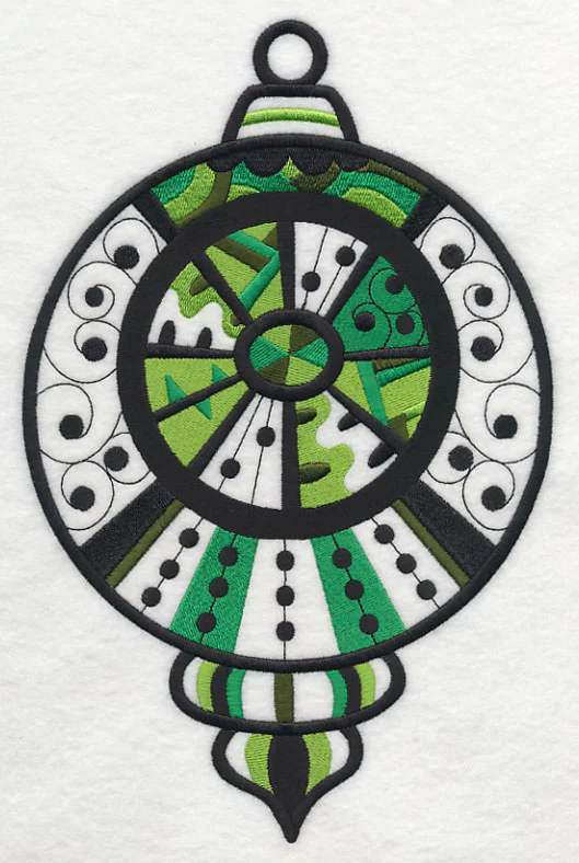 Merry and Bright Ornament (Blackwork) - Image 6