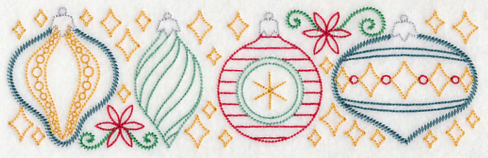 Merry and Bright Ornament Border - Image 2