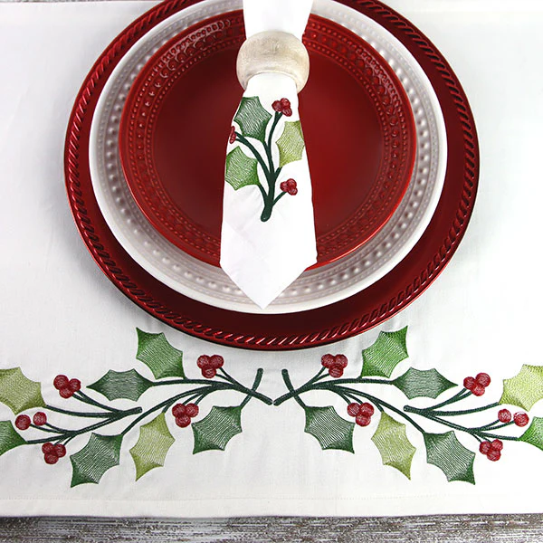 Merry and Sheer Christmas Holly Border - Image 4