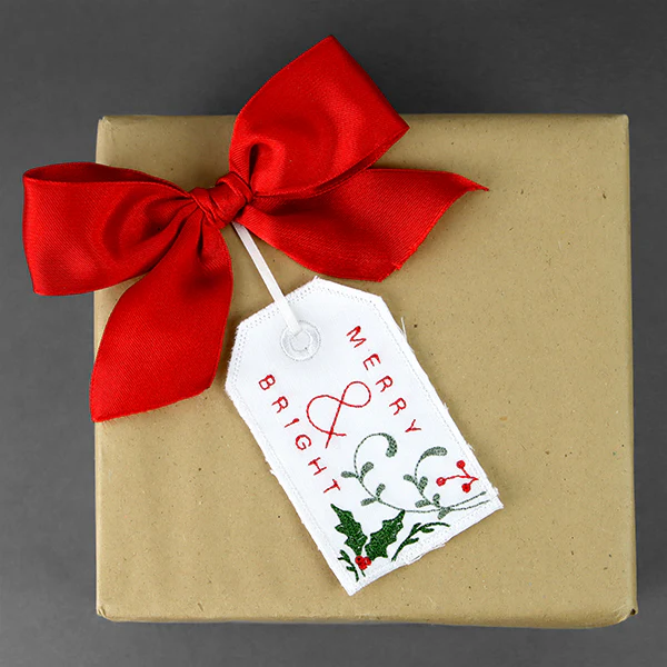Merry & Bright Tag (In-the-Hoop) - Image 4
