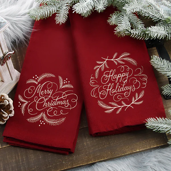 Merry Christmas Calligraphy (Whitework) - Image 10