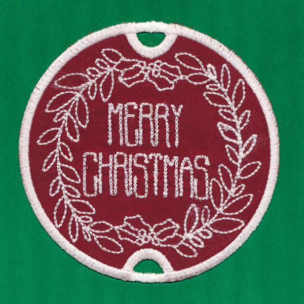 Merry Christmas Gift Topper (In-the-Hoop)