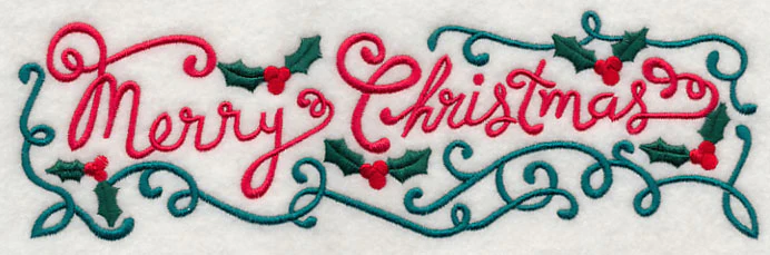 Merry Christmas Holly Border - Image 2