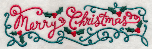 Merry Christmas Holly Border - Image 3