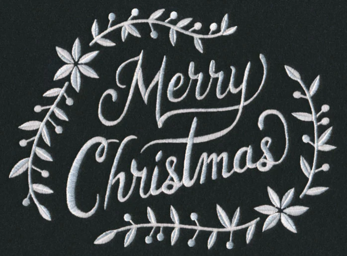 Merry Christmas Laurel (Whitework) - Image 5