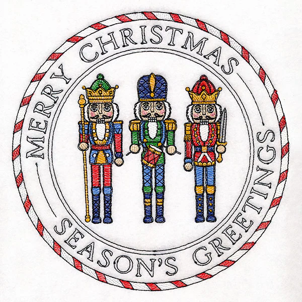 Merry Christmas Nutcracker Stamp