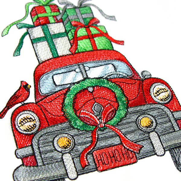 Merry Christmas Retro Car - Image 2