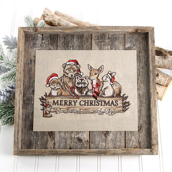Merry Christmas Welcome Woodland Animals Feature - Image 4