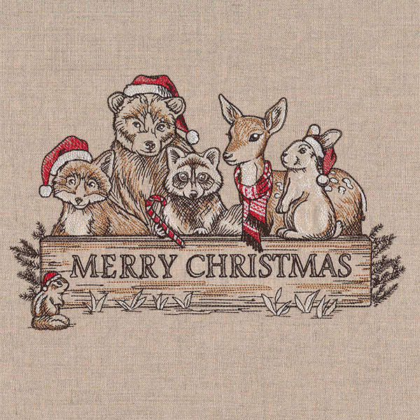 Merry Christmas Welcome Woodland Animals Feature - Image 9
