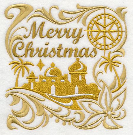 Merry Christmas with Bethlehem Silhouette - Image 3