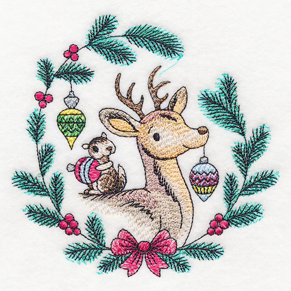 Merry Deer & Chipmunk in Watercolor - Image 4