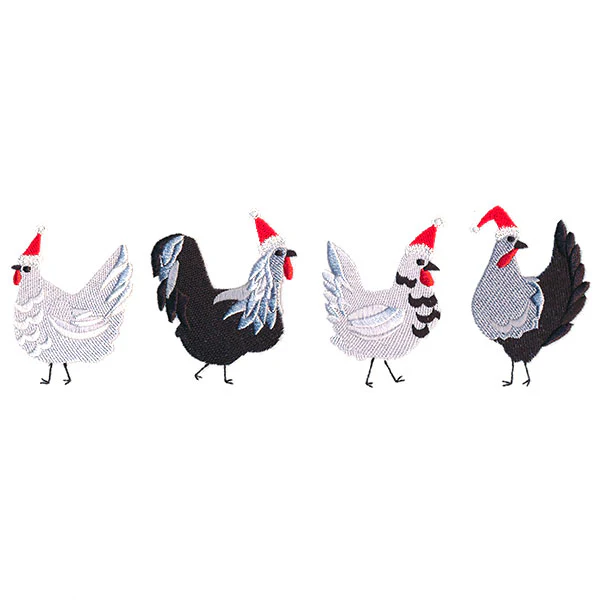 Merry Fun Chicken Border - Image 3