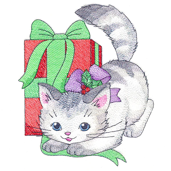 Merry Kitty with Gift - Image 4