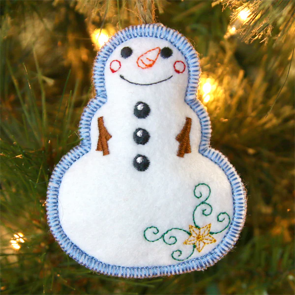 Merry Magic Snowman Ornament (In-the-Hoop) - Image 2