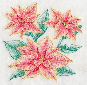 Merry Marble Poinsettia Sketch - Image 5