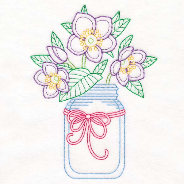 Merry Mason Jar - Lenten Rose