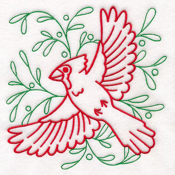 Merry Mistletoe Cardinal - Image 3
