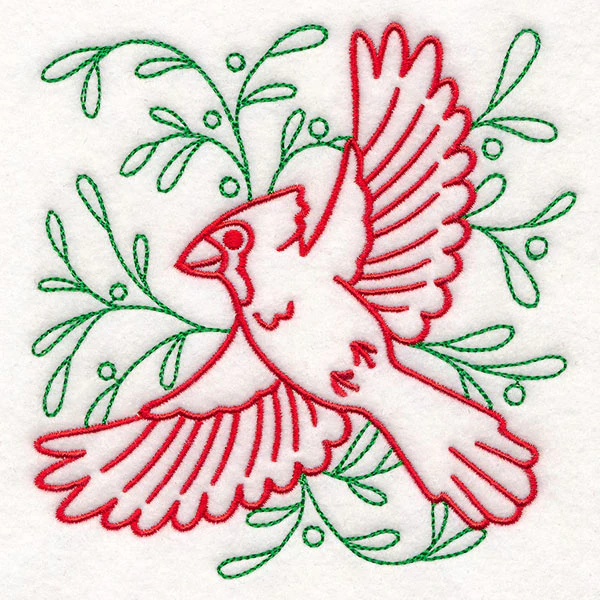 Merry Mistletoe Cardinal - Image 7