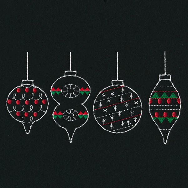 Merry Modern Ornament Border - Image 3
