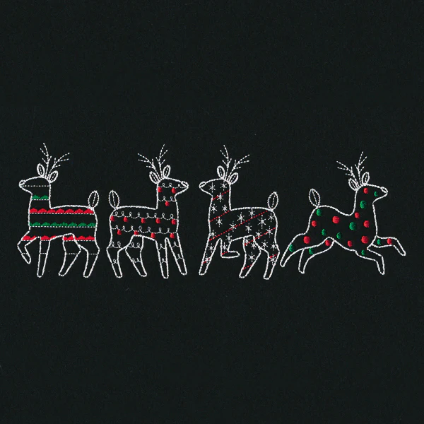 Merry Modern Reindeer Border - Image 2