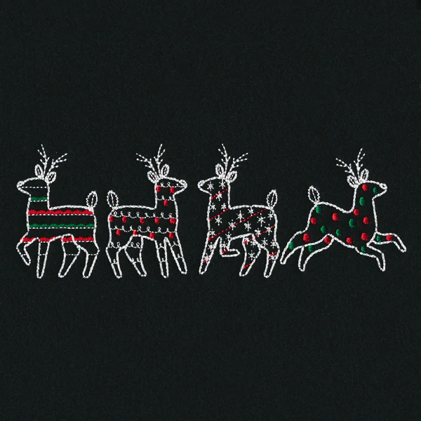 Merry Modern Reindeer Border - Image 4