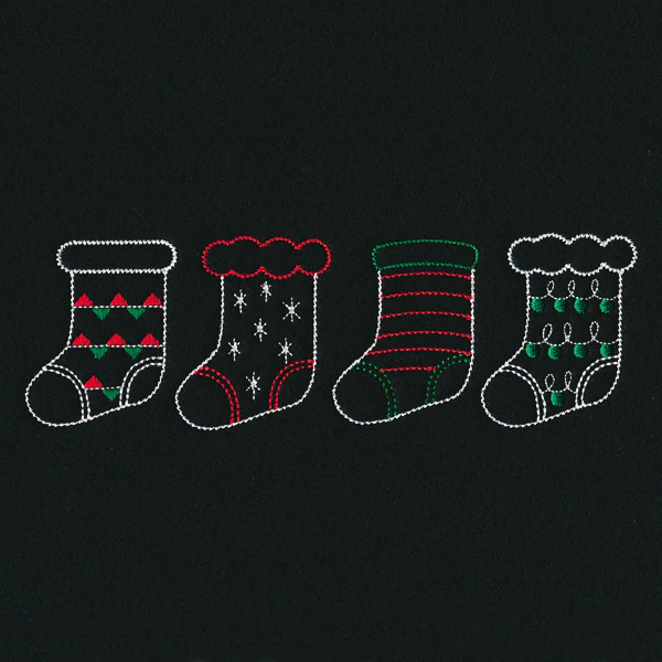 Merry Modern Stocking Border - Image 3
