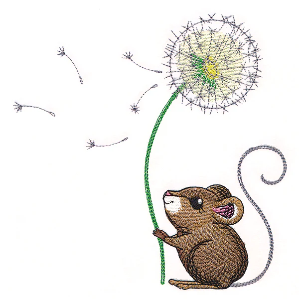 Merry Mouse with Dandelion - Image 2