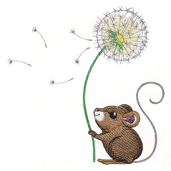 Merry Mouse with Dandelion - Image 6