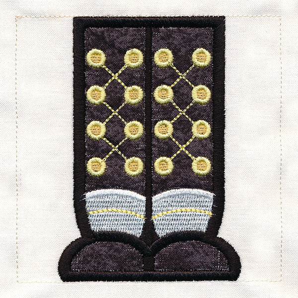 Merry Nutcracker Wall Hanging - Feet (Applique) - Image 5