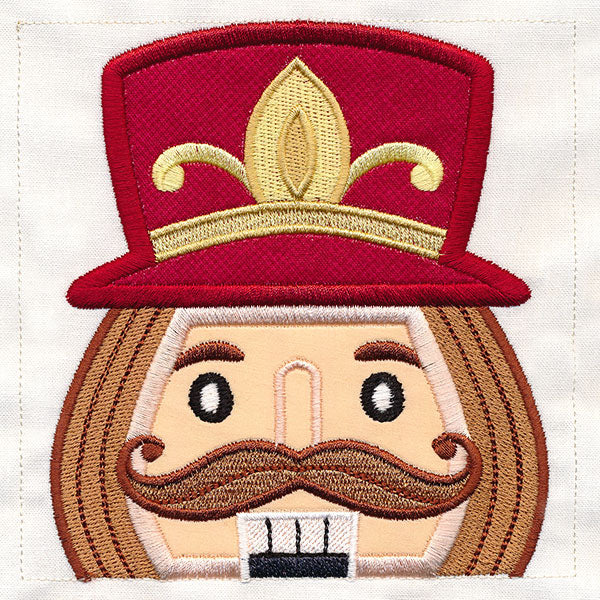 Merry Nutcracker Wall Hanging - Head (Applique) - Image 3