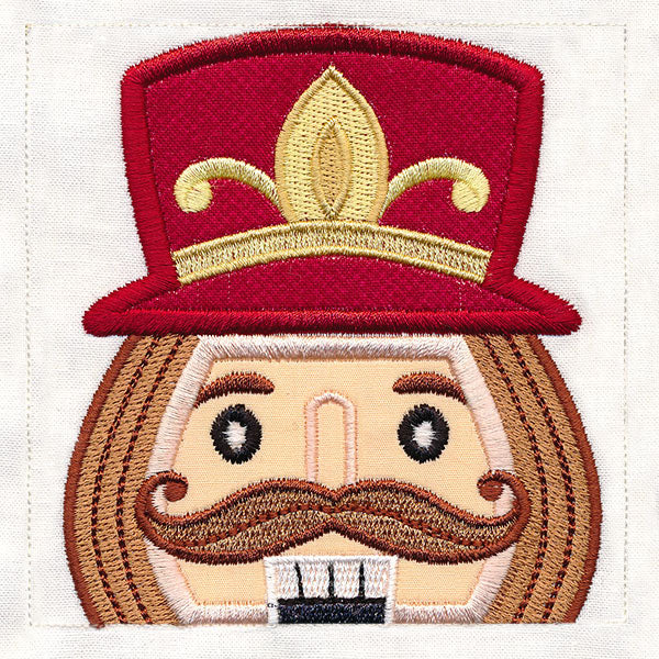 Merry Nutcracker Wall Hanging - Head (Applique) - Image 5