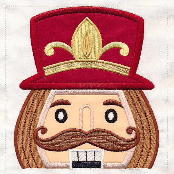 Merry Nutcracker Wall Hanging - Head (Applique) - Image 7