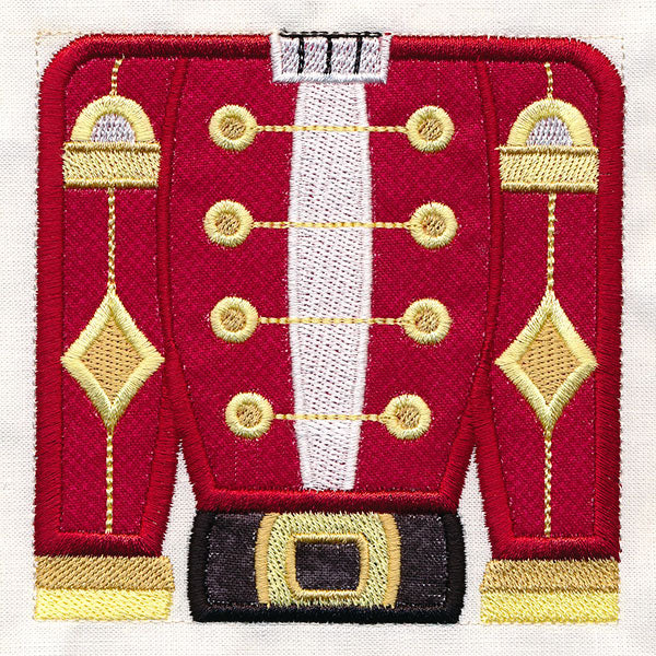 Merry Nutcracker Wall Hanging - Torso (Applique) - Image 5
