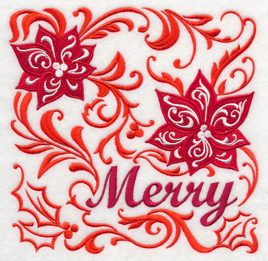 Merry Poinsettias in Full Bloom - Image 2