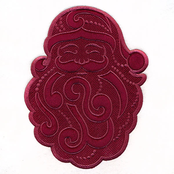 Merry Santa (Applique) (Embossed) - Image 4